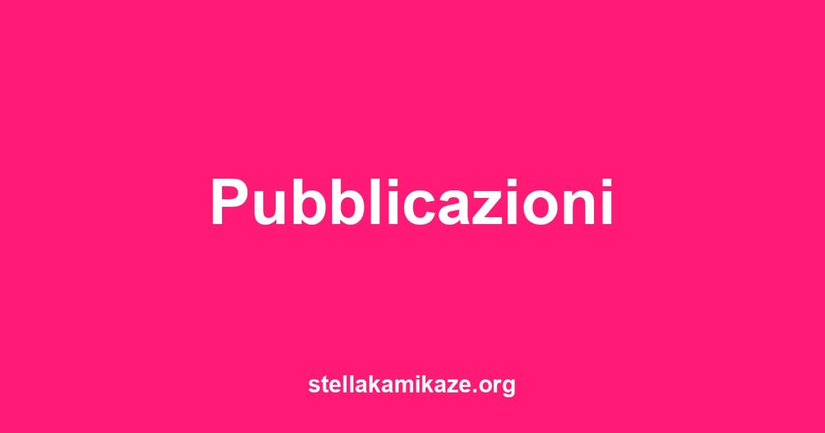 Pubblicazioni